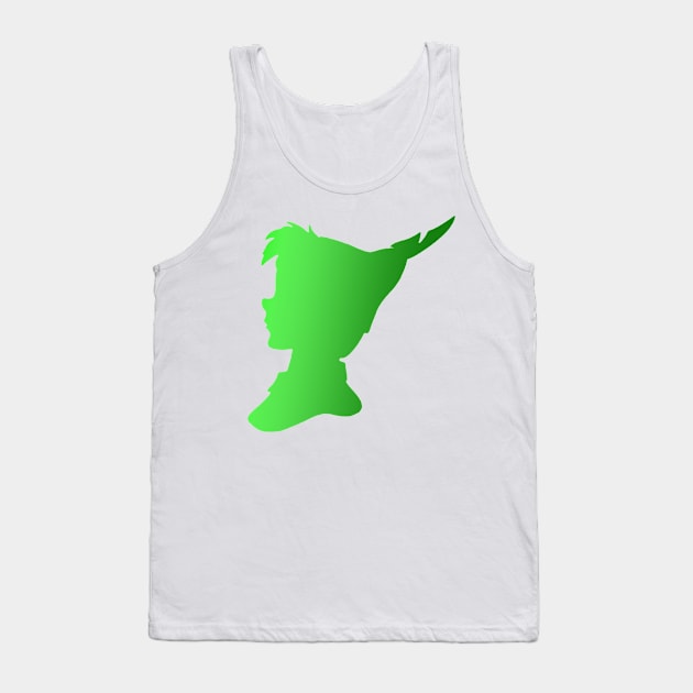 Peter Pan Ombre Silhouette Tank Top by ijsw